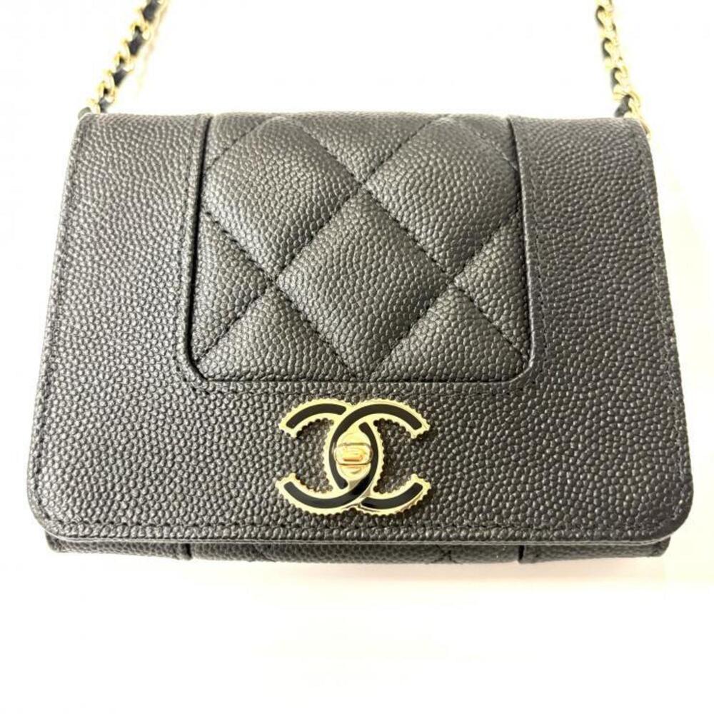 CHANEL Black Caviar Leather Wallet - Picture 4 of 10